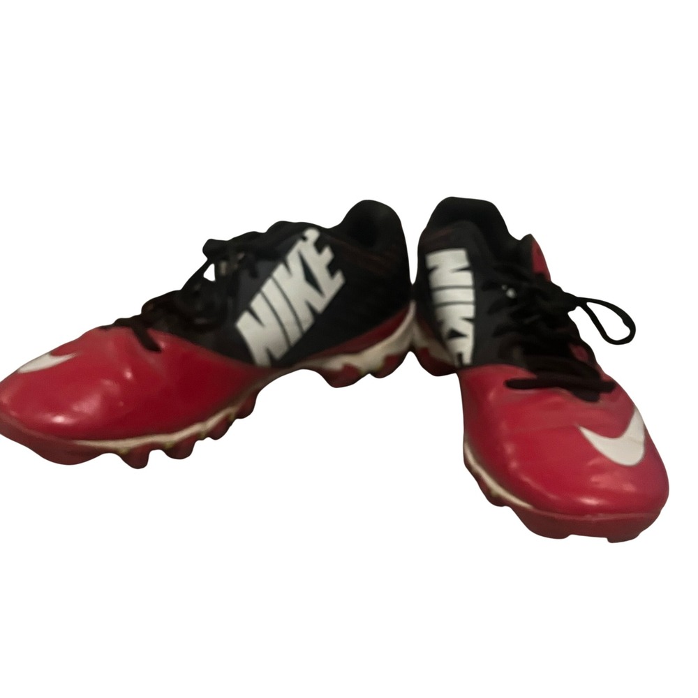Nike Fastflex Baseball Cleats Mens 7.5 Red Black White Low Top 643163-016